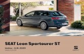 SEAT Leon Sportourer ST - CUPRA · 2.0 TSI 4Drive DSG Benzina 221 300 5F86GS P20 RRS 39.128,46 48.570,00 Note: Gli equipaggiamenti visualizzati accanto alla sigla d’ordine vengono