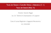 Giacomo Baggio - Teoria dei Sistemi e Controllo Ottimo e … · 2020-07-04 · Giacomo Baggio IMC-TdS-1920: Lez. 10 November 4, 2019 12 / 25 Funzioni (semi)deﬁnite positive, negative,