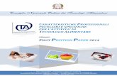 Consiglio Nazionale Ordine dei Tecnologi Alimentari · 2017-05-02 · Consiglio Nazionale Ordine dei Tecnologi Alimentari CARATTERISTICHE PROFESSIONALI PECULIARI E SPECIFICHE PER