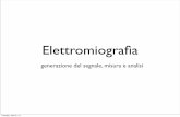 Elettromiograﬁa..."Electromyography (EMG) is an experimental technique concerned with the development, recording and analysis of myoelectric signals. Myoelectric signals are formed
