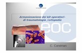Christian Candrian - Armonizzazione kit operatori · 2011-10-12 · Armonizzazione protesica EOC ? 1. risultati ottimi dalla letteratura (prodotto valido) 2. costi (le ditte non vogliono