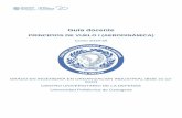 Guía docente - Centro Universitario de la Defensa · GRADO EN INGENIERÍA EN ORGANIZACIÓN INDUSTRIAL (BOE 21-12-2012) ... Actuaciones del planeador. PRINCIPIOS DE VUELO I (AERODINÁMICA)