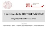 Il settore della REFRIGERAZIONE - eurosportello veneto REFRIGERAZI… · La refrigerazione in Italia • In questo settore, le aziende produttrici fanno riferimento ai distretti storici