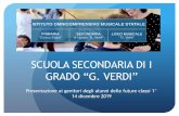 SCUOLA SECONDARIA DI I GRADO “G. VERDI” · 2019-12-16 · SCUOLA SECONDARIA DI I ... secondarie di I grado così come erano formate nel 2016 Istituzione scolastica nel suo complesso