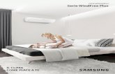 Climatizzatori Serie WindFree Plus - Samsung · 1) Condizioni di test (raffreddamento): temperatura aria interna 27°C (bulbo secco) / 19°C (bulbo umido); temperatura aria esterna