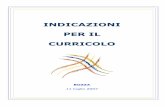 INDICAZIONI PER IL CURRICOLO - Comune di Bologna Fioroni... · 2007-07-13 · apprendere ad apprendere, per costruire e per trasformare le mappe dei saperi rendendole continuamente