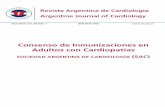 Consenso de Inmunizaciones en Adultos con Cardiopatías · Cardiopatías congénitas del adulto Dr. Claudio Morós, Dra. Marisa Pacheco Otero Miembro por CONAREC Dra. Ludmila Morcos