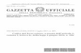 GAZZETTA UFFICIALE - CSVnet Codice...III 2-8-2017 Supplemento ordinario n. 43/L alla GAZZETTA UFFICIALE Serie generale - n. 179 SOMMARIO DECRETO LEGISLATIVO 3 luglio 2017, n. 117.