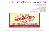 LA Carta deiVini - ER MACELLAIO18.00€ Sangre de Toro – Catalunya – Rosso SUD AFRICA 53.00€ Shiraz – Groote Post – Rosso 37.00€ Chardonnay Reserve – Groote Post –