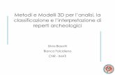 Metodi e Modelli 3D per l’analisi, la classificazione e l ...€¦ · Metodi e Modelli 3D per l’analisi, la classificazione e l’interpretazione di reperti archeologici Silvia