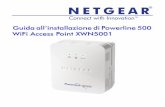 Powerline 500 WiFi Access Point (XWN5001) Installation Guide · rete domestica con la porta Etherne t aggiuntiva presente sullo XWN5001. Questa stanza è dotata di un access point