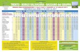 Linea TTE TRENTO - BORGO VALSUGANA - BASSANO del GRAPPA · 2017-06-19 · NOTE PER INTERRUZIONE • Nel periodo 11 GIUGNO - 12 LUGLIO 2017 la linea ferroviaria TRENTO - BORGO VALS.-