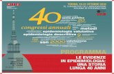 PROGRAMMA - Rete Oncologica€¦ · XL Congresso AIE - Torino 2016 3 PROGRAMMA Era il dicembre del 1976 quando, ... AIE-40 anni di storia attraverso E&P:risultati preliminari di uno