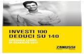 INVESTI 100 DEDUCI SU 140 - Zanussi Professional Italia · Le aziende che investono in beni strumentali nuovi possono ammortizzare fiscalmente il bene al 140% in luogo del 100%. E