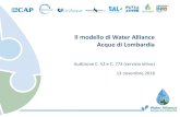 Il modello di Water Alliance Acque di Lombardia...– Riteniamo che il legislatore debba garantire il rispetto della dimensione ottimale della gestione del SII. Solo grazie a un adeguato