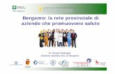 Bergamo: la rete provinciale di aziende che promuovono salute · 2012-09-25 · Sistema di Accreditamento “Azienda che promuove salute” Percorso triennale di realizzazione di