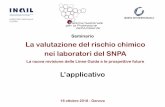 Seminario La valutazione del rischio chimico nei laboratori del SNPA · 2018-10-19 · Rete dei Referenti per la Salute e Sicurezza sul Lavoro La valutazione del rischio chimico nei