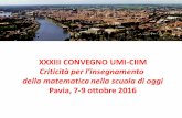 XXXIII CONVEGNO UMI-CIIM - gacavigliagacaviglia.weebly.com/uploads/1/2/8/4/12845891/bartolini... · 2019-08-21 · Bartolini Bussi M. G. (2015) The number line: A “western” teaching
