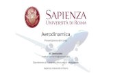 Aerodinamica - uniroma1.it€¦ · Aerodinamica Presentazione del corso M. Bernardini matteo.bernardini@uniroma1.it Dipartimento di Ingegneria Meccanica e Aerospaziale Sapienza Università