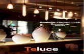 Catalogo Filameto LED - EcoLuz LED · 2018-04-01 · El Arte de la Luz Bombillas Filamento LED Decorativas Marzo 2018 . 6W 470-510 Lm Filamento LED E27 - A60 Teluce El Arte de la