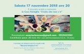 Apericena 17 novembre 2018associazionesua.it/wp-content/uploads/2018/11/APERICENA-SABAT… · Aperitivo-cena per giovani (25-40 anni) tra sapori di spezie, allegria, ... Apericena