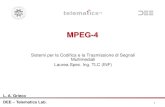 MPEG-4telematics.poliba.it/images/file/grieco/multimedia/5-MPEG4-JPEG200… · sincronizzando e frammentando in pacchetti gli elementary stream. 9 MPEG-4: Descrizione degli Oggetti