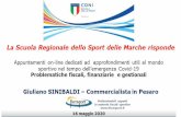 Presentazione standard di PowerPointlazio.coni.it/images/marche/2020.05.16_Sinibaldi_La_Scuola_Rispond… · IL PROGRAMMA PROGRAMMA 1. Esigenze di liquidità e misure di sostegno