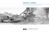 GEO LINE - kuechler-technik.ch · The Comacchio GEO line includes a wide range of models, providing rigs with 6 to 50 t pullback capacity, supporting all single head rotary and rotary-percussive