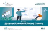 FORMAZIONE MANAGERIALE - Dimensione Controllo · 2020-03-05 · FORMAZIONE FORMAZIONE MANAGERIALE Follow Us! 10 GIORNATE maggio 2020 | novembre 2020 7th Edition Advanced Planning