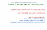 Laurea in Ingegneria e Scienze Informatiche Sistemi E Architetture per l'Automazione Lsapa.campusfc.unibo.it/SAPA_02_CIM_2018.pdf · 2018-03-07 · Ing. Lorenzo Moriello - Sistemi