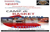 Basketball Stars Camp, in collaborazione con Saski ... · Il direttore del campus è David Gil, allenatore di basket senior e scouting coach del Baskonia, squadra del ACB, il campionato