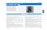 Sensore di visione ad alta risoluzione F500-ETNF500-E… · Sensore di visione ad alta risoluzione F500-ETN Il sensore di visione con connessione Ethernet supporta ogni tipo di funzione: