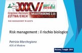 Risk management : il rischio biologico...Il RISCHIO BIOLOGICO : cioè quello di INFORTUNIO per puntura/taglio accidentale con rischio di trasmissione di virus HIV ,HBV e HCV D. Lgs.