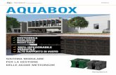 Italiano AQUABOX...2 LA SOLUZIONE Aquabox è un elemento modulare a struttura troncopiramidale cava in polipropilene vergine o rigenerato, progettato per realizzare bacini interrati