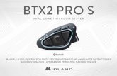 BTX2 PRO S - midlandeurope.com€¦ · processore Bluetooth) per comunicazioni Conference e con funzione background anche in stereo. Estremamente sottile e dal design aerodinamico,