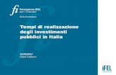Tempi di realizzazione degli investimenti pubblici in Italia€¦ · Il sito sui Tempi delle opere pubbliche eredita i contenuti del Rapporto sui Tempi di attuazione e di spesa delle