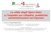 La sfida degli Open Data - PD Piemonte · 2013-03-17 · PD e indicare quali dati pubblicare per primi come partito di centro sinistra • pubblicare una mappa delle amministrazioni