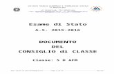 ESAME DI STATO · Web view2016/06/05  · scuola capofila del Progetto Sicur@Mente in Rete, che è stato sviluppato dall’I.T.E.T. Maggiolini a partire dall’a.s. 2011-12 ed è