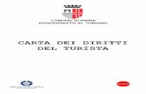 CARTA DEI DIRITTI DEL TURISTA - riminiturismo.it · La pubblicazione della Carta dei Diritti del Turista ha lo scopo di tutelare i diritti ed i bisogni dell’utenza riassumendo tutti