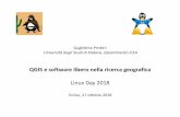 QGIS e software libero nella ricerca geografica · Torino, 27 ottobre 2018. 1. Ciclabilità a Padova ... Rete ciclabile di Padova QGIS e software libero nella ricerca geografica.