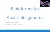 Bioinformatica Analisi del genoma - homes.di.unimi.it · La bioinformatica Necessità di gestire ed interpretare le grandi quantità di informazioni derivanti dal sequenziamento del
