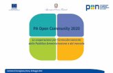 PA Open Community 2020 · PDF file Gruppi di lavoro Siti Web e newsletter di settore Convegni Siti Web e newsletter delle PA Passaparola 26,5% 27,9% ... Inserimento catalogo soluzioni