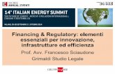 Financing & Regulatory: elementi essenziali per ... · • Il settore dell’energia e gli investimenti per il raggiungimento dell’efficienza energetica consentono di realizzare