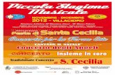 Associazione Musicale 'S. Cecilia' - Villacidro (SU ... · Il Coro Nasce il 3 maggio 2012 per ihiŽiativa di un folto gruppo di amanti del canto corale sotto la guida del MO Massimo