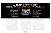 L’ IMPORTANZA DELL HEDGING POLICYcalipso-gbf.it/joomla/images/Articoli/pubblicazioni/andaf.pdf · fessionale del direttore finanziario o di altro alto dirigente che fa sen-tire