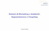Sistemi di Marketing e Ambienti: Segmentazione e Targetingmy.liuc.it/MatSup/2019/N90358/2. Segmentazione_Prima parte.pdf · clienti, proliferazione di strutture organizzative per