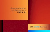 Relazioni e Bilanci Relazioni e Bilanci 2012 UBI... · 2019-11-21 · 4 Relazioni e Bilanci 2012 RELAZIONE SUL GOVERNO SOCIETARIO E GLI ASSETTI PROPRIETARI DI UBI BANCA Scpa 601 RELAZIONE