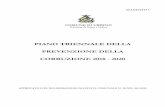 PIANO TRIENNALE DELLA PREVENZIONE DELLA CORRUZIONE 2018 - Comune di Urbino: Comune di ... · 2018-02-05 · presenta la seguente proposta del Piano triennale di prevenzione della
