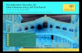 Graduate Study at the University of Oxford · Visiting Under-graduates 494 The University of Oxford is ranked first in the UK and joint second in the world*, and is renowned for its