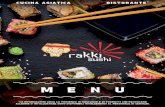 GLI AVANZI DEL MENU ALL YOU CAN EAT VERRANNO ... - Rakki Sushi · sushi speciali carpaccio piatti speciali - esclusi dal menu all you can eat tekka small tonno scottato, salsa teriyaki,
